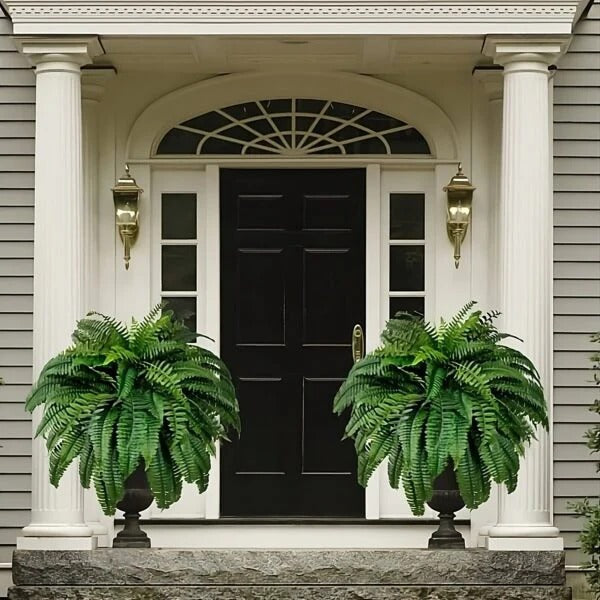 Lifelike Boston Fern Artificial Plant UV Resistant For Indoor And Outdoor Decor