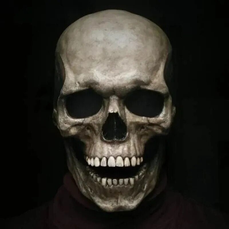 Lifelike Skull Mask With Movable Jaw For Halloween And Cosplay