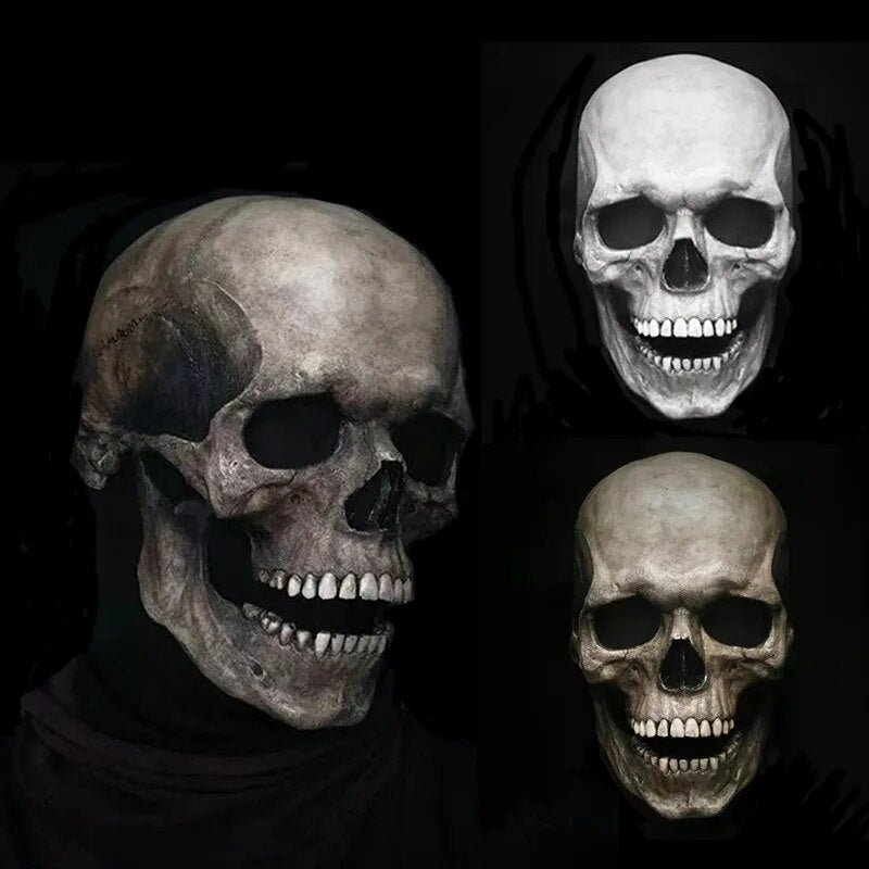 Lifelike Skull Mask With Movable Jaw For Halloween And Cosplay