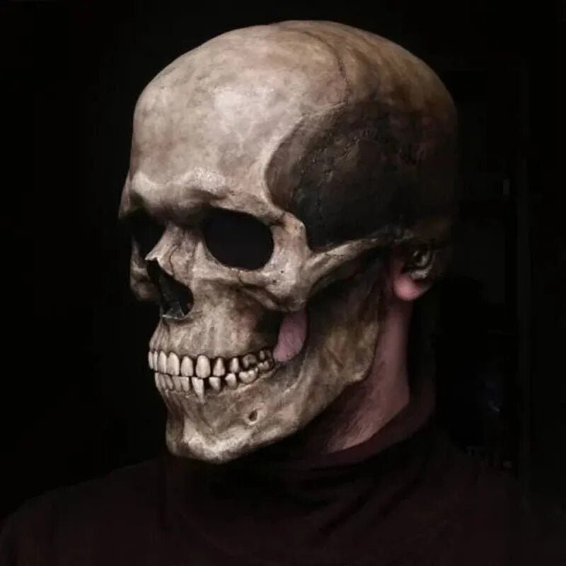 Lifelike Skull Mask With Movable Jaw For Halloween And Cosplay