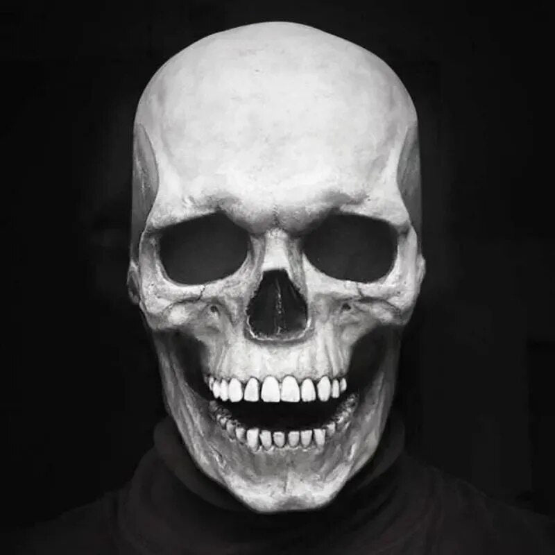Lifelike Skull Mask With Movable Jaw For Halloween And Cosplay