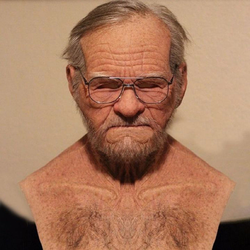 Lifelike Latex Mask For An Older Gentleman With Realistic Detail And Comfortable Fit