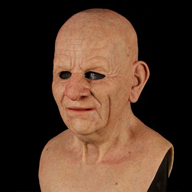 Lifelike Latex Mask For An Older Gentleman With Realistic Detail And Comfortable Fit