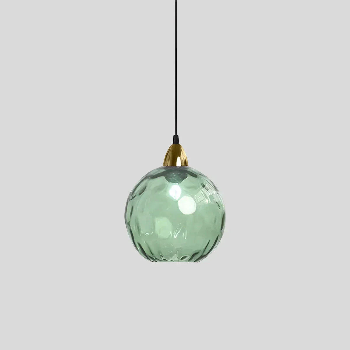 Vivid Glass Orb Pendant Light In Living Room Ceiling
