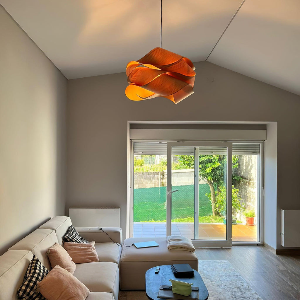 Elara Woodgrain Pendant Light For Dining Ambience Style