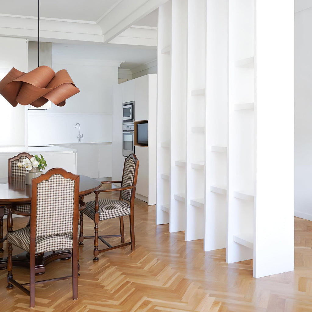 Elara Woodgrain Pendant Light For Dining Ambience Style