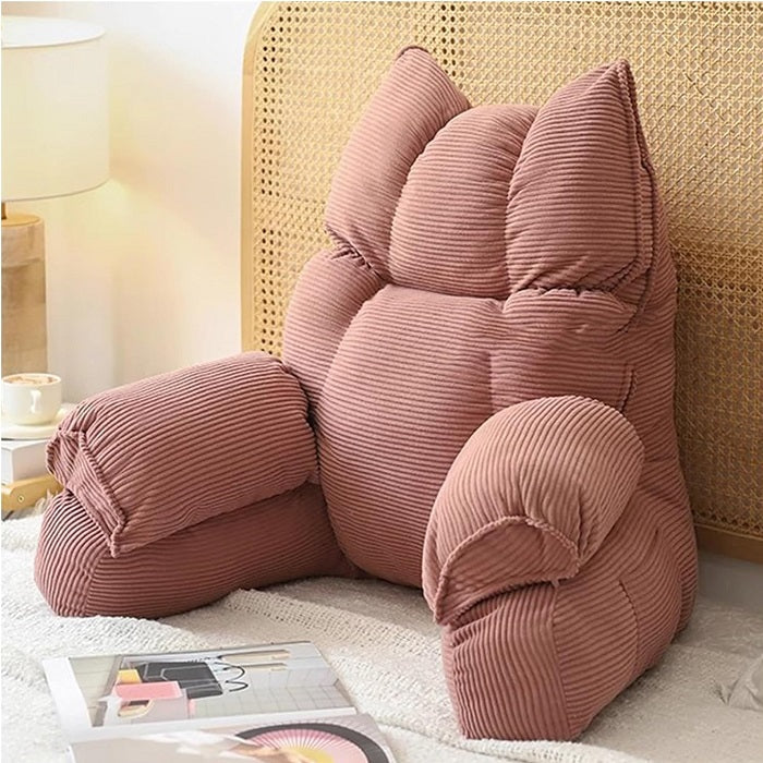 Lounge Comfort Memory Foam Bed Pillow With Arm Support For Reading Or Gaming
