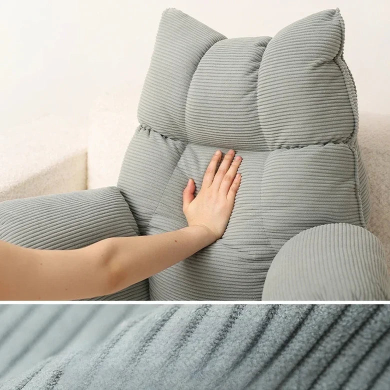 Lounge Comfort Memory Foam Bed Pillow With Arm Support For Reading Or Gaming