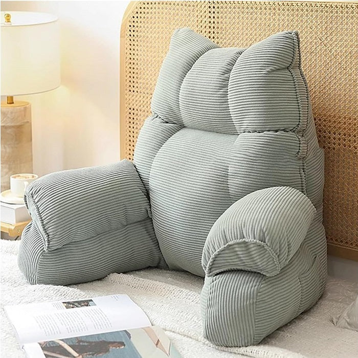 Lounge Comfort Memory Foam Bed Pillow With Arm Support For Reading Or Gaming