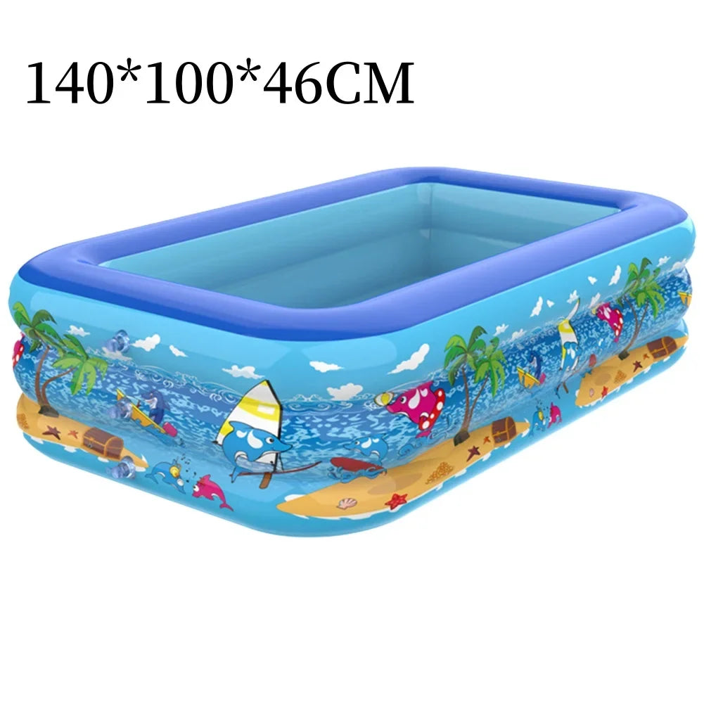 Luftolino Cartoon Design Paddling Pool For Kids Durable PVC