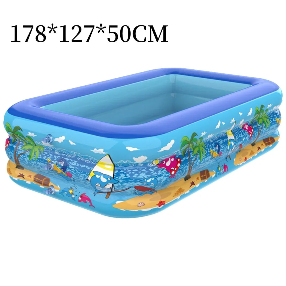 Luftolino Cartoon Design Paddling Pool For Kids Durable PVC
