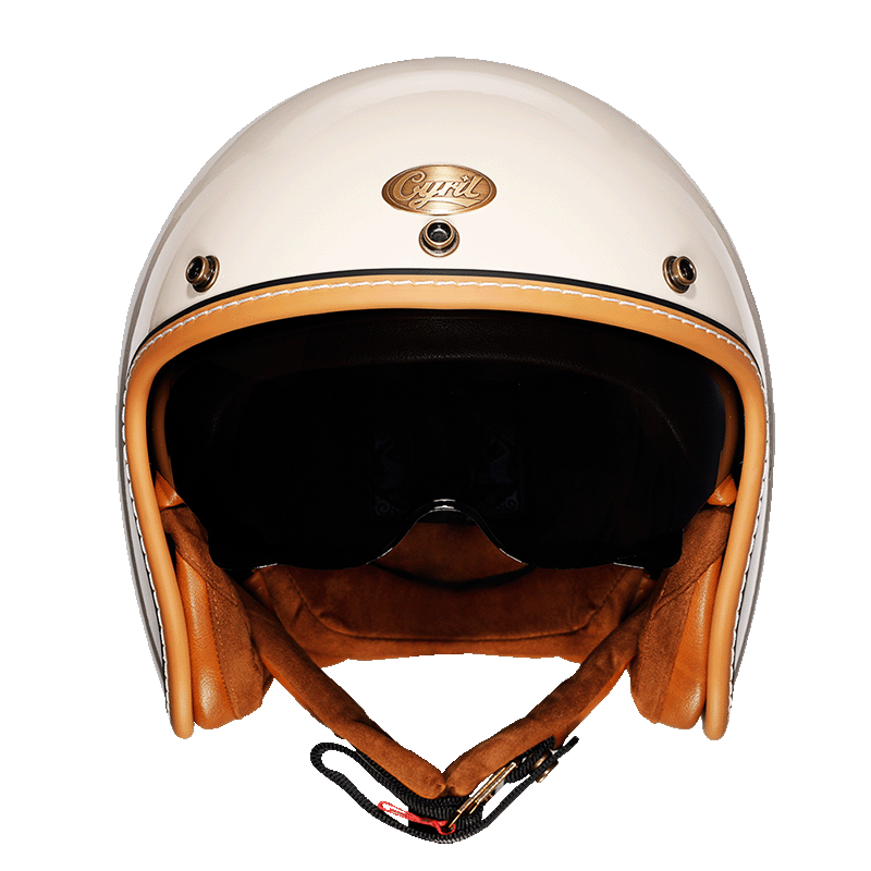LumaGuard Open Face Helmet With ABS Shell And Retro Style Comfort