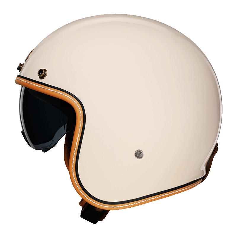 LumaGuard Open Face Helmet With ABS Shell And Retro Style Comfort