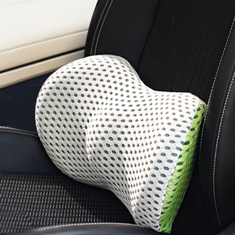 Ergonomic Memory Foam Lumbar Pillow With Adjustable Strap For Office Chair Support