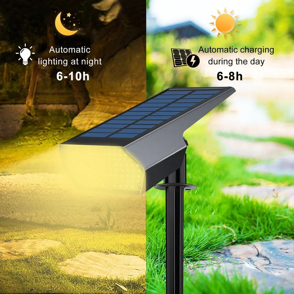 LumiYard Solar Spotlight Outdoors Dual Color Temperature Weatherproof Lighting