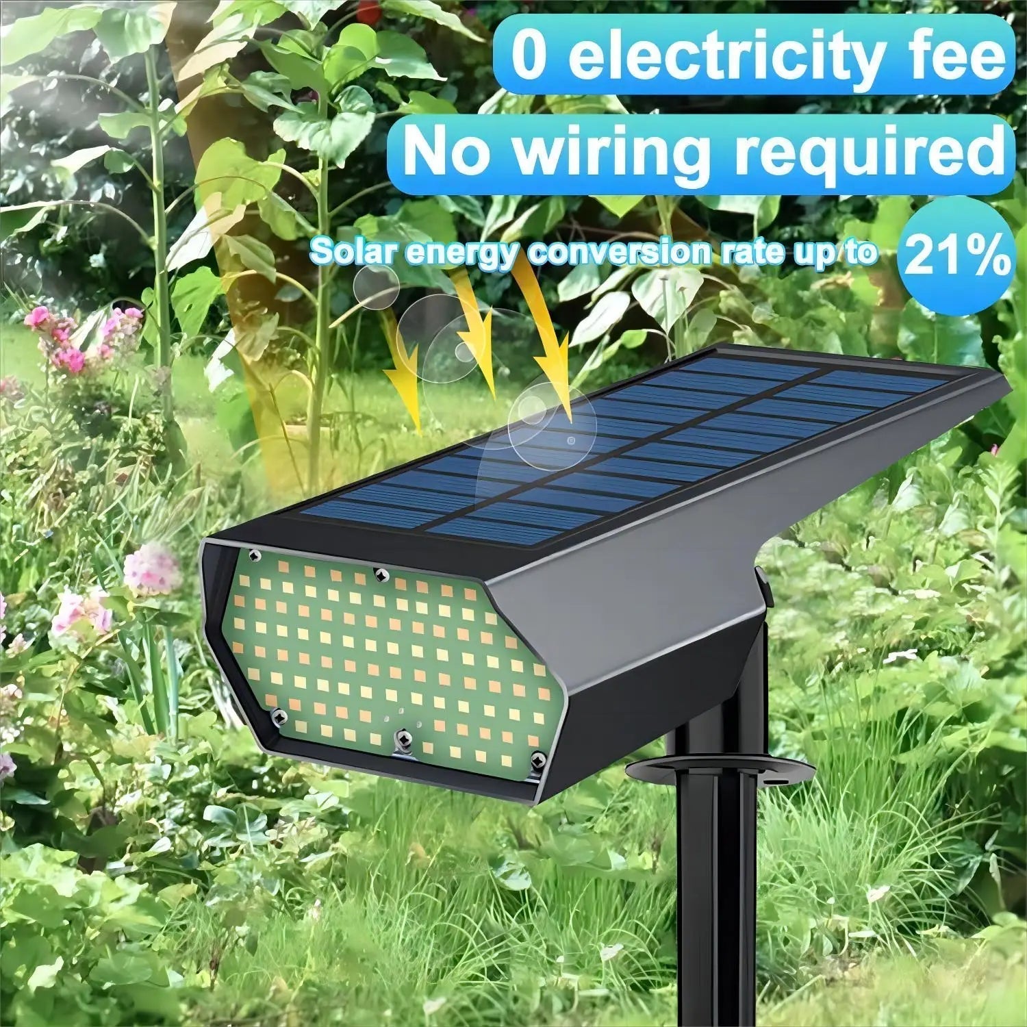 LumiYard Solar Spotlight Outdoors Dual Color Temperature Weatherproof Lighting