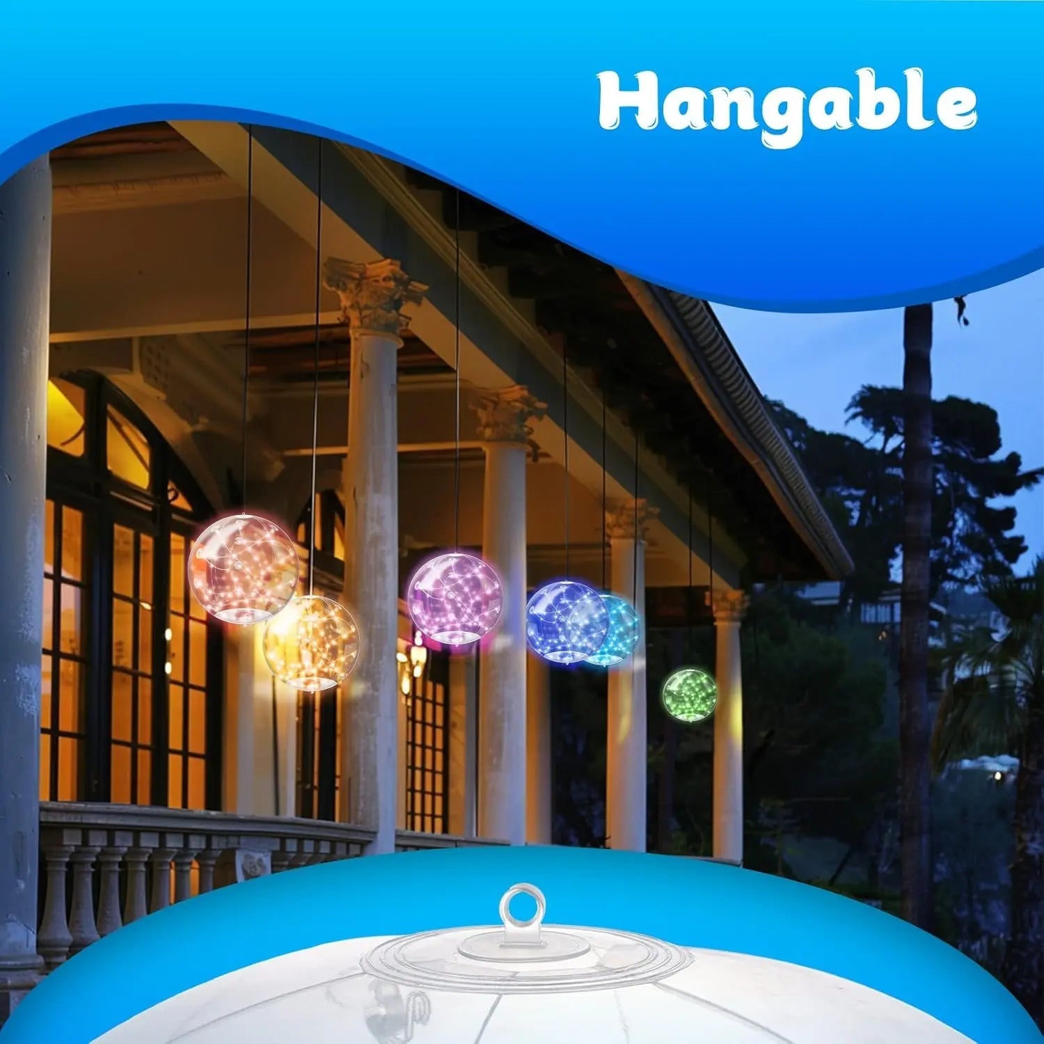 Luminous Oasis Pool Lights That Float On Solar Power With Waterproof Color Change