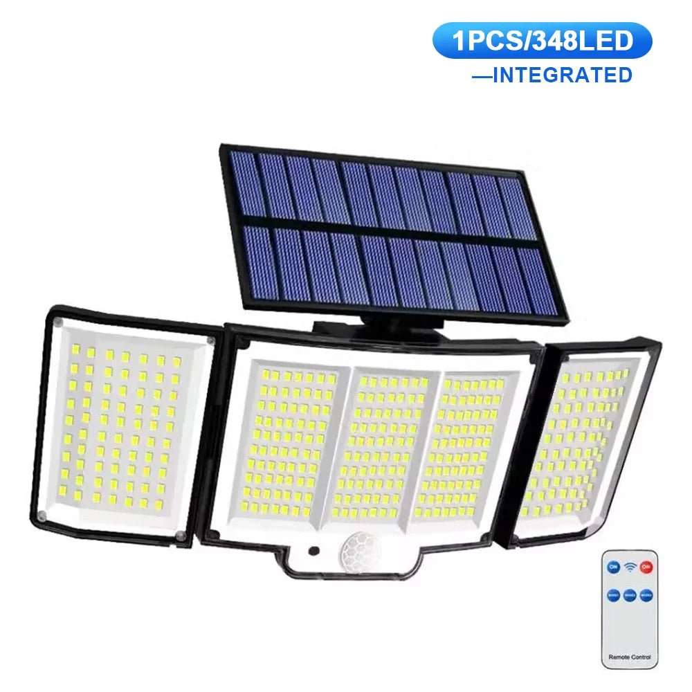 LumoGuard Solar Wall Lights Outdoor With Motion Sensor And Three Modes, IP65 Waterproof