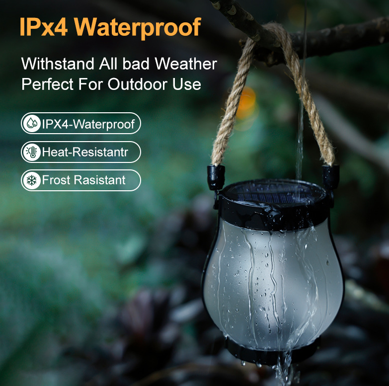 Lumosphere Rope-Handled Outdoor Lamp For Travel And Patio Ambience