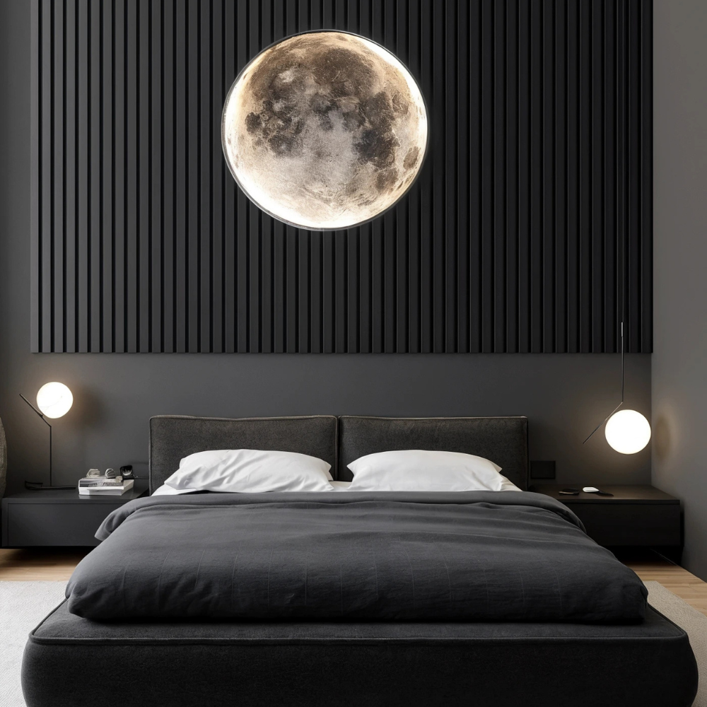 Lunara Moonlit Wall Lamp For Indoor Spaces With LED Ambience In Multiple Sizes