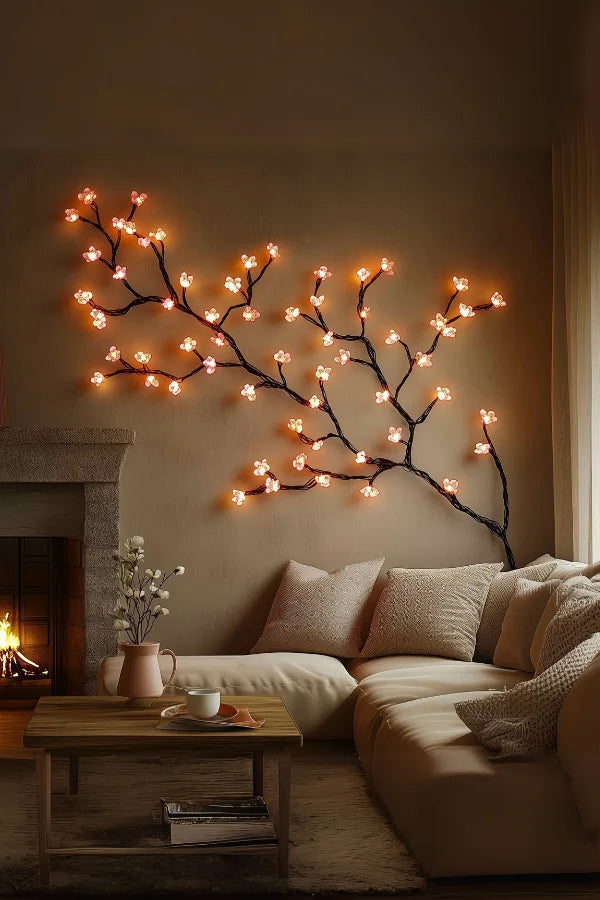 Lunawisp Blooming Vine Lights For Wall Decor Soft Glow Ambiance