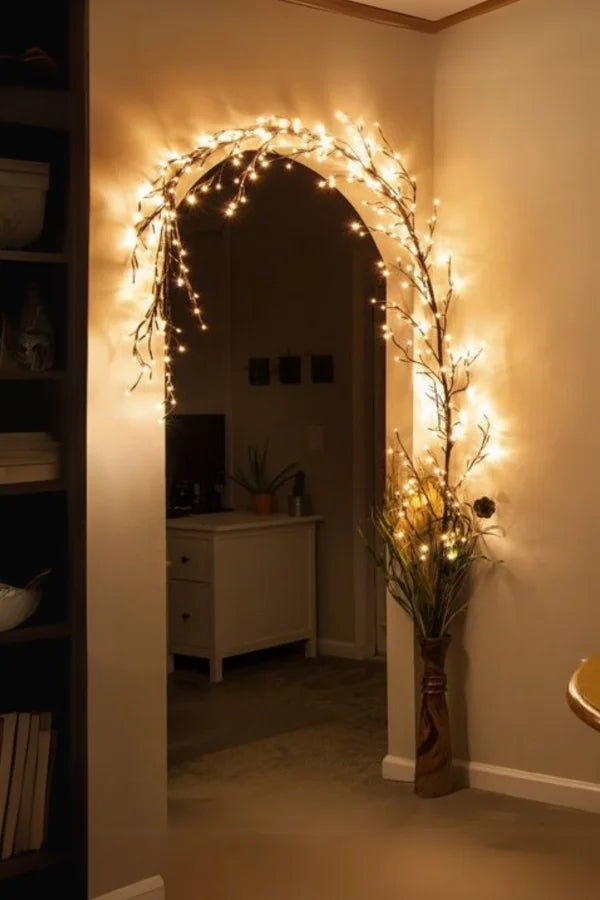 Lunawisp Blooming Vine Lights For Wall Decor Soft Glow Ambiance