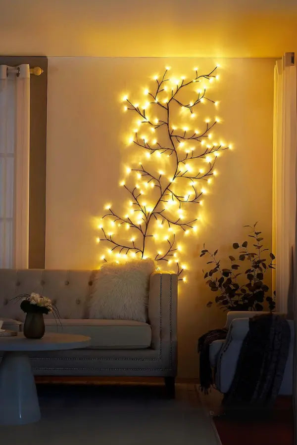 Lunawisp Blooming Vine Lights For Wall Decor Soft Glow Ambiance