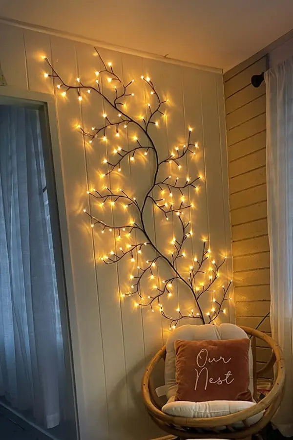 Lunawisp Blooming Vine Lights For Wall Decor Soft Glow Ambiance