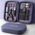 LuxNails 18 Tool Nail Care Set With Stainless Steel Tools In Compact Case