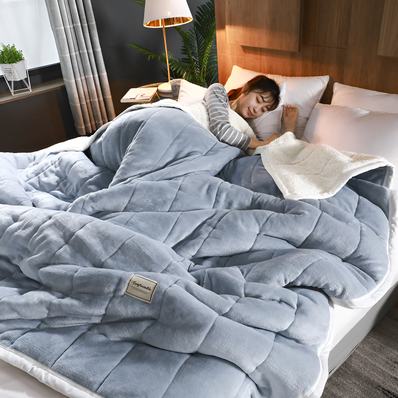 Luxe Fleece Blanket Cozy Warm Comfort For Relaxing Nights