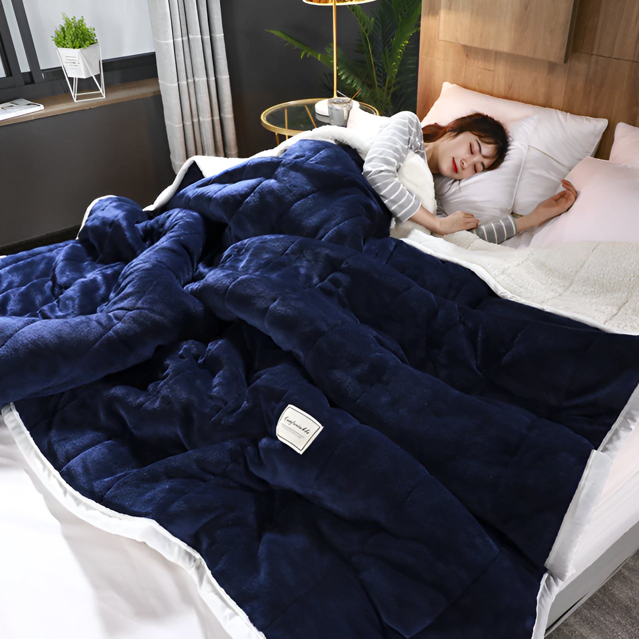 Luxe Fleece Blanket Cozy Warm Comfort For Relaxing Nights