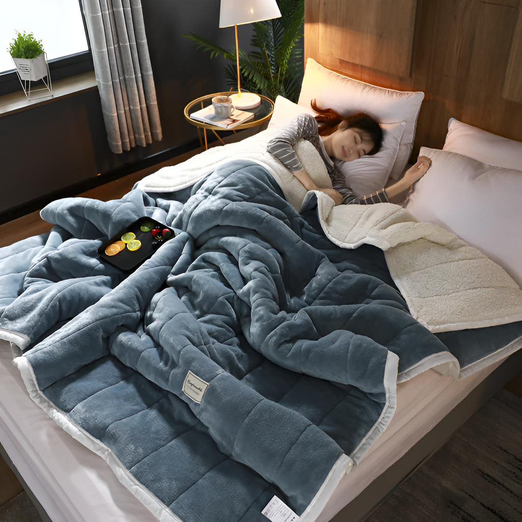 Luxe Fleece Blanket Cozy Warm Comfort For Relaxing Nights