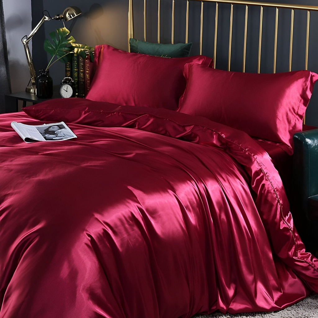 Silk Bedding Duvet Cover With Cooling Comfort For Refreshing Sleep