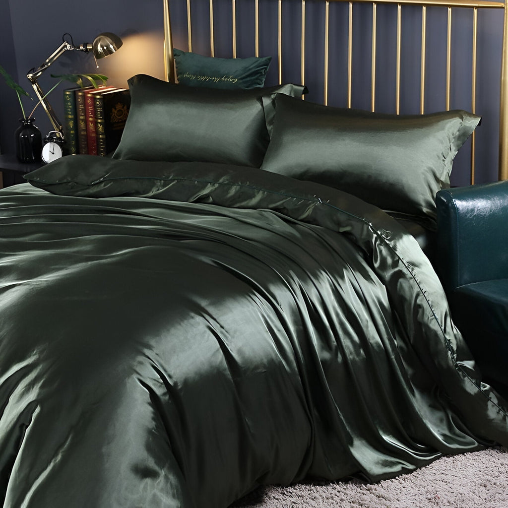 Silk Bedding Duvet Cover With Cooling Comfort For Refreshing Sleep