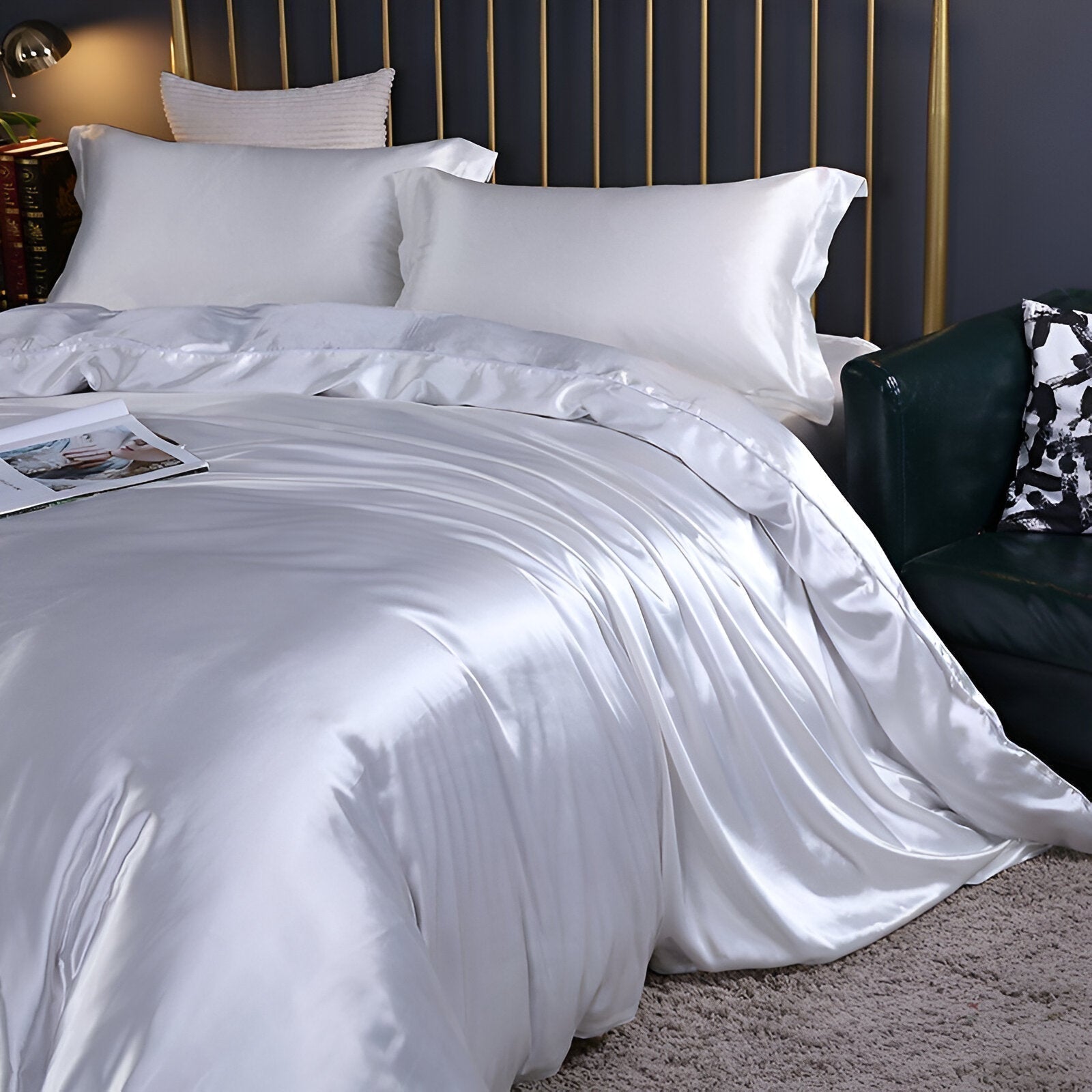 Silk Bedding Duvet Cover With Cooling Comfort For Refreshing Sleep