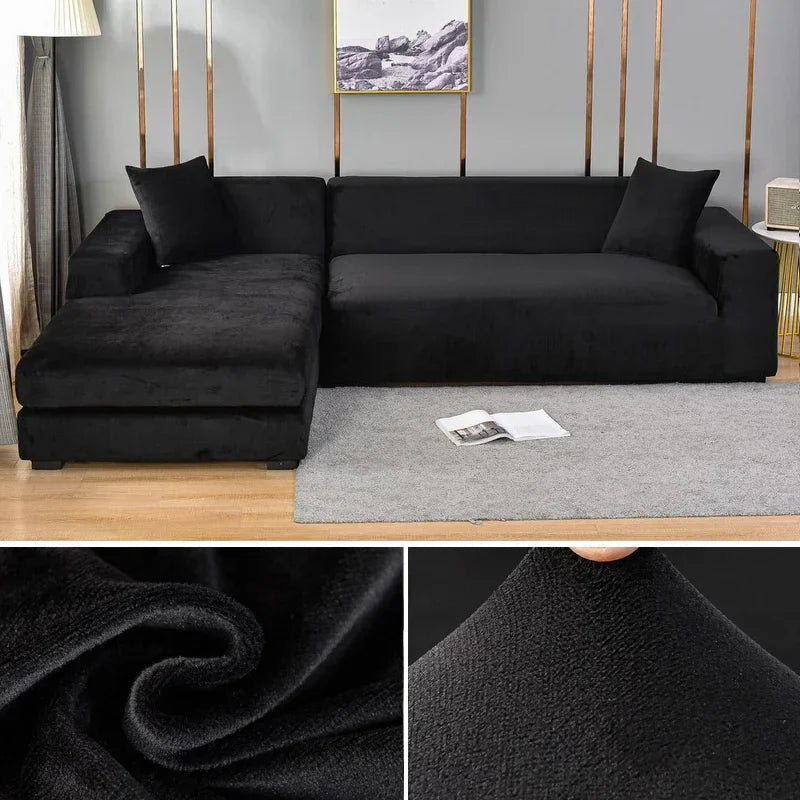 Luxurious Velvet Sofa Cover Delivers Premium Stretch For A Perfect Fit