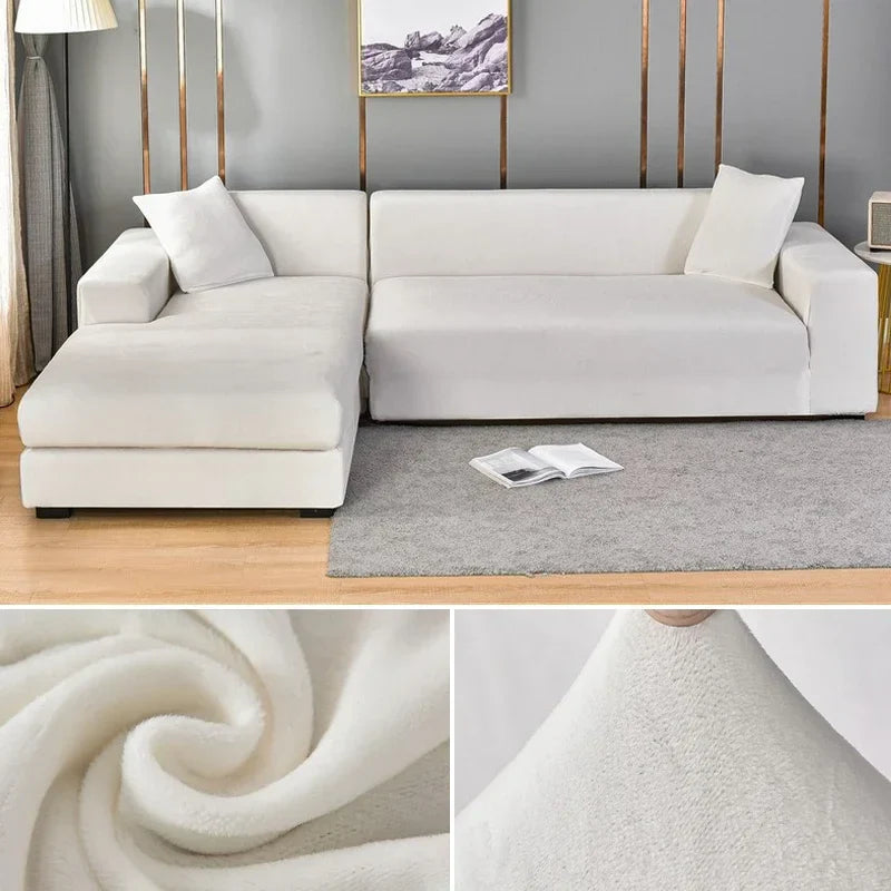 Luxurious Velvet Sofa Cover Delivers Premium Stretch For A Perfect Fit