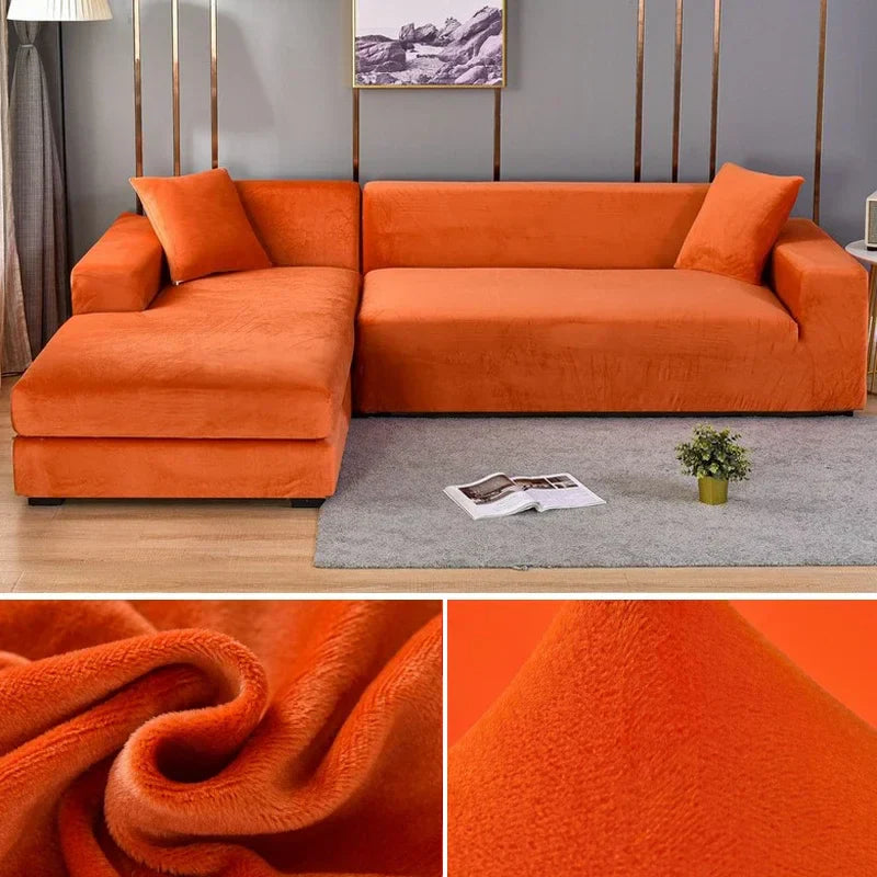Luxurious Velvet Sofa Cover Delivers Premium Stretch For A Perfect Fit