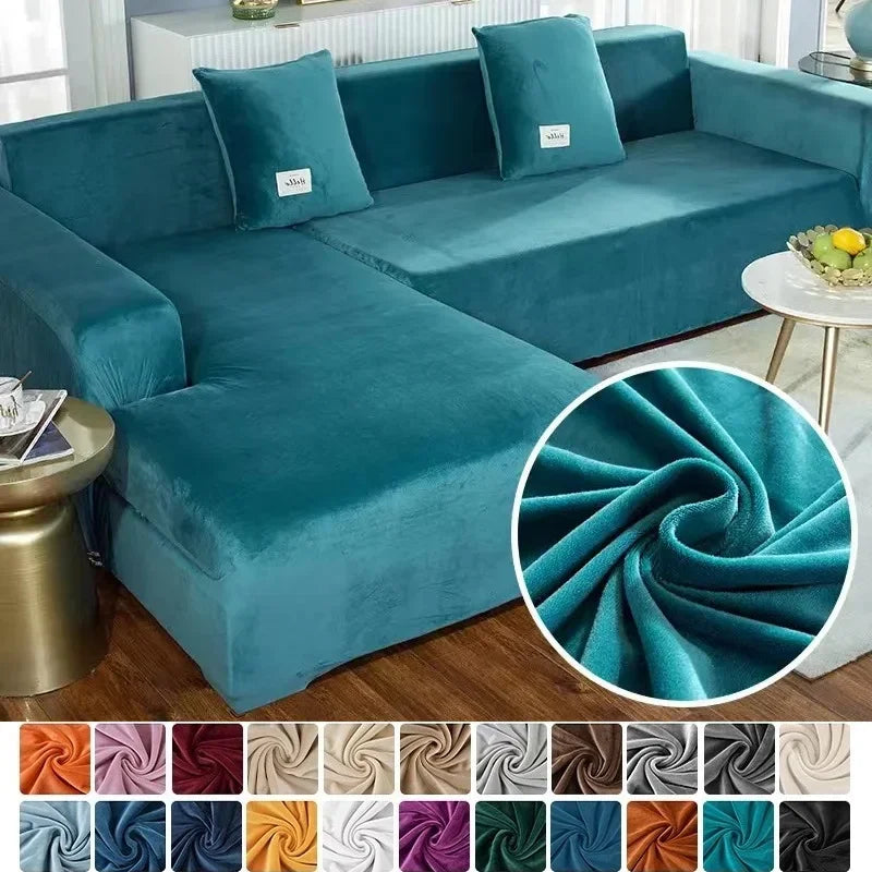Luxurious Velvet Sofa Cover Delivers Premium Stretch For A Perfect Fit