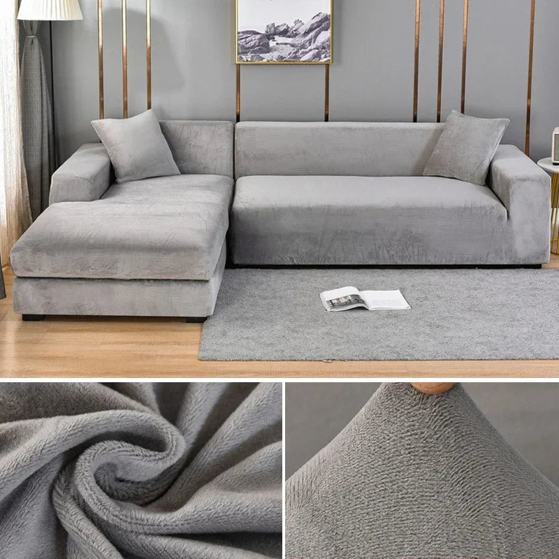 Luxurious Velvet Sofa Cover Delivers Premium Stretch For A Perfect Fit