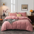 Elegant Microfiber Duvet Cover Kit With Zipper Closure For Breathable All-Season Comfort