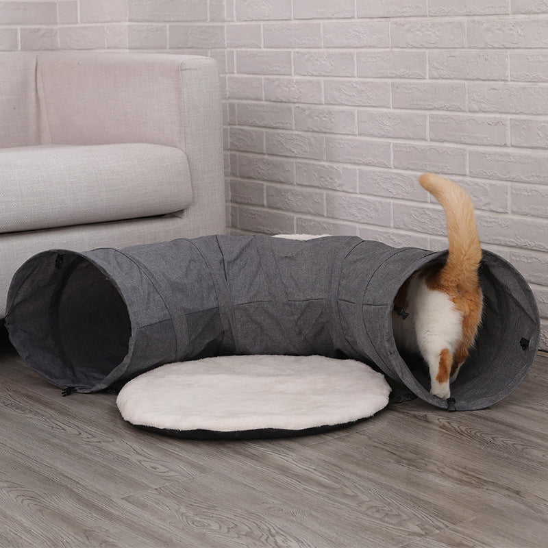 Luxury Model Collection Indoor Cat House With Multi Functional Velvet Hideout