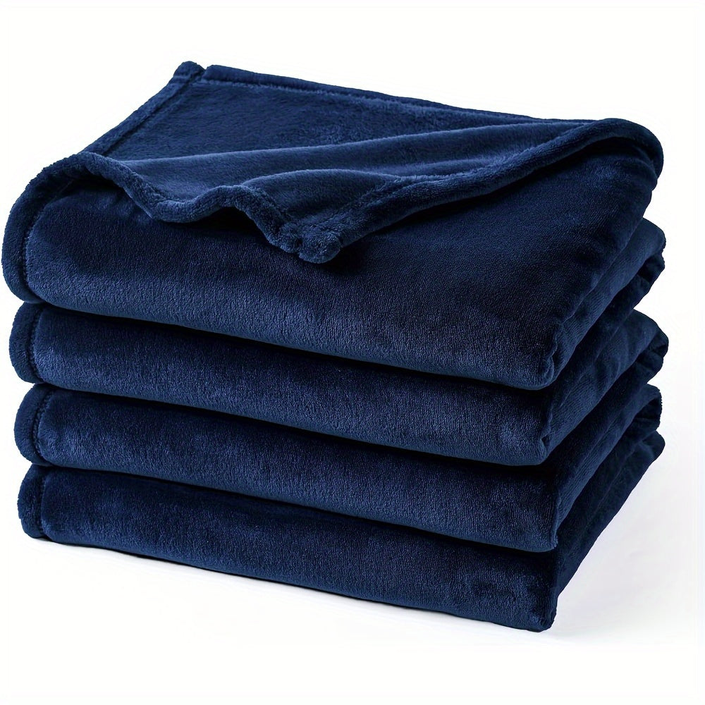 Luxurious Reversible Fleece Blanket With Soft Texture For All Season Comfort