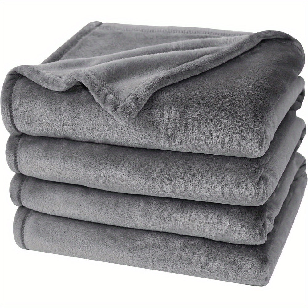 Luxurious Reversible Fleece Blanket With Soft Texture For All Season Comfort
