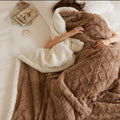 LuxyCozy Thick Lambswool Blanket With Fleece Softness For Lightweight Winter Warmth