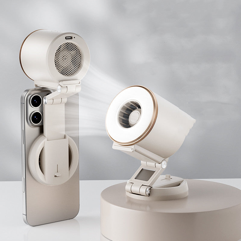Phone Fan Magnetic Foldable Design For Three-Speed Airflow