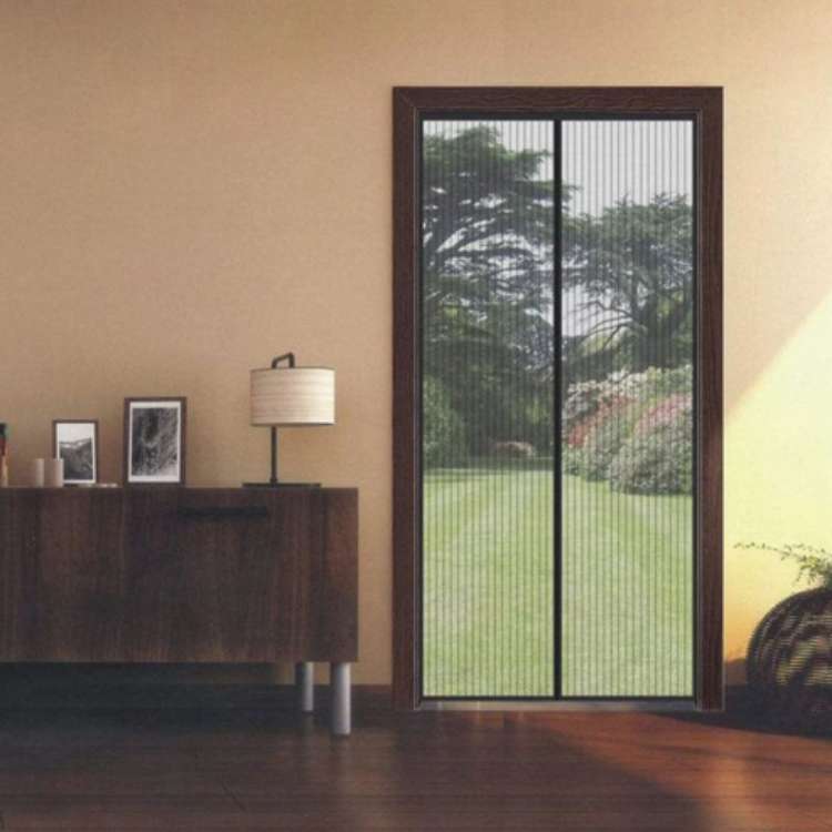 Magnetic Screen Door With Durable Mesh For Touchless Entry And Summer Airflow Fly Barrier