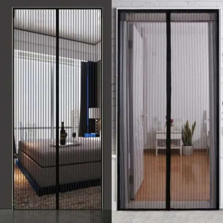 Magnetic Screen Door With Durable Mesh For Touchless Entry And Summer Airflow Fly Barrier