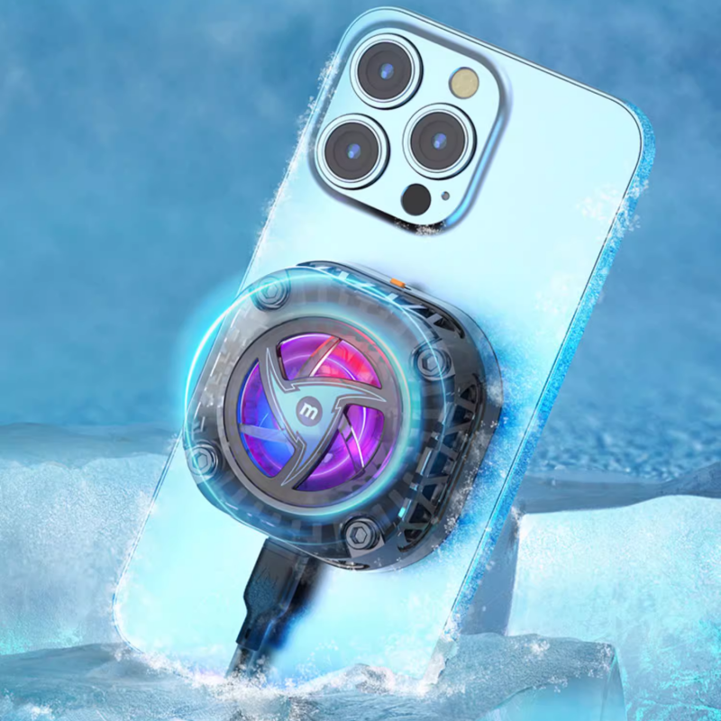 Magnetic Wireless Charger With Cooling Function And RGB Lighting For Dual Mode Charging