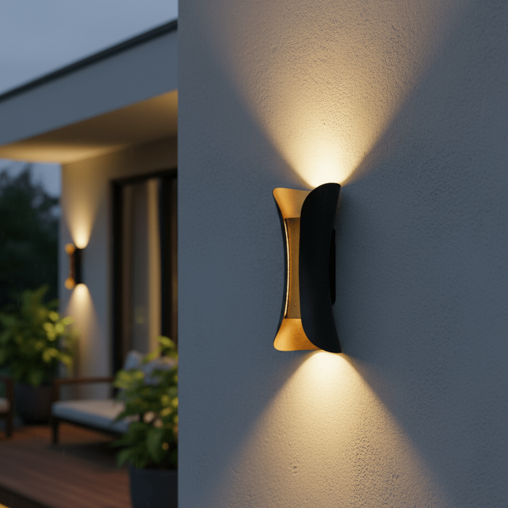 LumaCurve Arched Exterior LED Wall Lamp IP65 Weatherproof